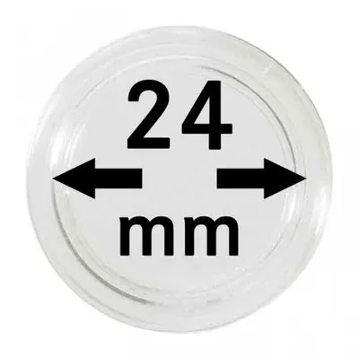 Produktbild von Lindner 2250024P Münzkapseln 24 mm-10er Pack