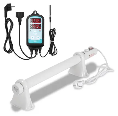 Productafbeelding van Vigevee plantenverwarming, 55W, met temperatuurregelaar, 500 mm verwarmingsbuis voor kas en koudekas