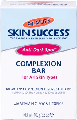 Produktbild von Feste Seife, Palmer's, Skin Success, Anti Dark Spot, Complexion Bar, reinigt gründlich, gleicht den Hautton aus und mindert das Erscheinungsbild von Hautflecken, für das Gesicht, 100 g