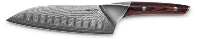 Santoku-Messer 18 cm, Damaststahl AUS 10, Pakkaholzgriff