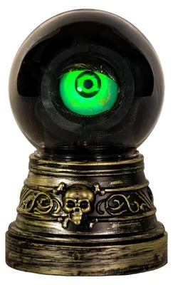 Produktbild von Animierte Wahrsagekugel mit sich bewegendem Auge als Halloween Deko