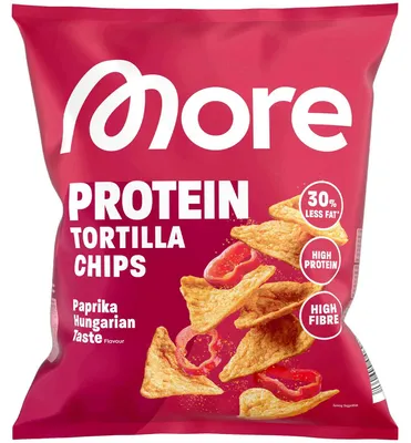 Produktbild von More Protein Tortilla Chips Paprika Ungarisch 50g
