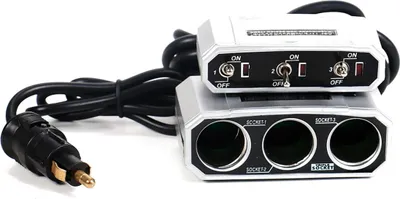 Produktbild von Auto KFZ Steckdose Normsteckdosen-Adapter ALL Ride 3-fach, einzeln geschaltet, 12/24V 5A