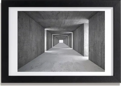 Produktbild von Bild 30x20 MDF-Rahmen, Wandkunst Der Betontunnel