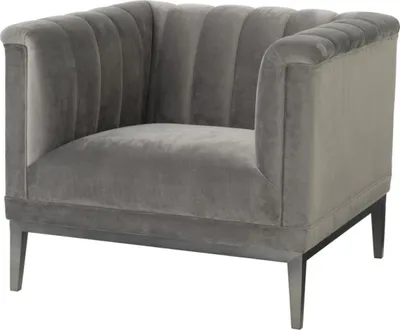 Produktbild von Casa Padrino Luxus Sessel Grau 89 x 86 x H. 75 cm - Wohnzimmermöbel