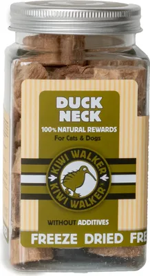 Zdjęcie produktu dla KIWI WALKER Freeze Dried Duck Neck, Lekarstwo, Pies, Uniwersalne, Kaczka, 70 g