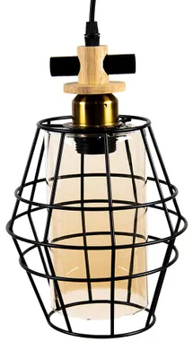 Immagine prodotto di Clayre & Eef Lampada a sospensione 18x18x31 cm Metallo nero