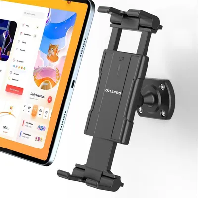 Productafbeelding van Tablet wandhouder, universeel, 360° draaibaar, met boorplaat en arm, geschikt voor apparaten van 4,7 tot 12,9 inch