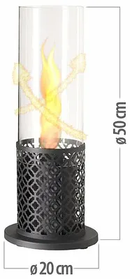 Image de Cheminée décorative au bioéthanol avec effet tornade de feu