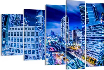 Produktbild von Bild auf Leinwand - Leinwandbild - Asien bangkok stadt architektur - 150x100cm - Wand Bild - Wanddeko - Leinwanddruck - Bilder - Kunstdruck - Leinwand bilder - Wandkunst - EG150x100-2457