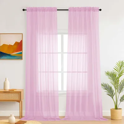 Produktbild von Transparente Vorhänge für Schlafzimmer 150 x 260 cm, 2 Paneele