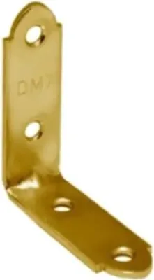 Produktbild von Stuhlwinkel Gelb verzinkt 75 x 75 x 17 mm - Schachtel 20 Stück
