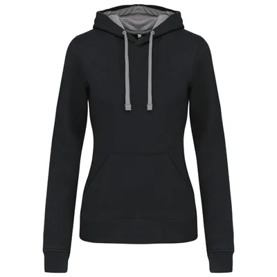 Produktbild von Kariban UNI Hoodie Kapuzenpullover Pullover Sweatshirt Sweatjacke, Größe:L, Farbe:Dark Grey/Black
