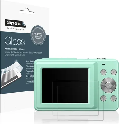 Produktbild von 2x Schutzfolie für SINEXE DC75KWE matt - Anti-Shock 9H Folie dipos Glass Kunststoffglas