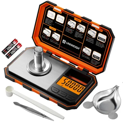 Milligrammwaage 50 g / 0,001 g, Mini-Präzisionswaage mit LCD