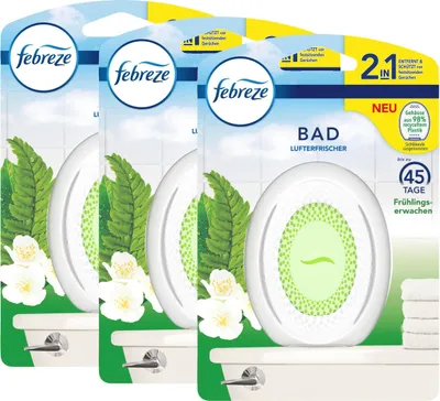 Produktbild von Febreze Bad Lufterfrischer Frühlingserwachen - Raumduft (3er Pack)