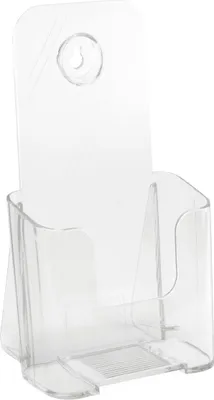 Zdjęcie produktu dla deflecto LHPT411 deflecto uchwyt na broszury, kątowy, 1/3 DIN A4 pionowy, krystalicznie przezroczysty