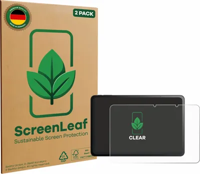 Produktbild von 2x ScreenLeaf Schutzfolie für TCL Tab 11 FE nachhaltiger Displayschutz Display Schutz Folie Klar Transparent