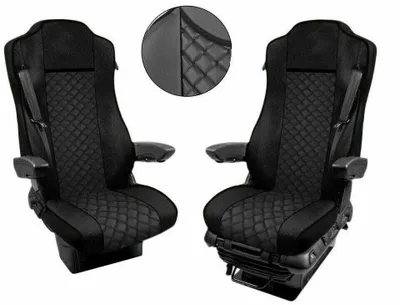 Obrázek produktu pro Potahy sedadel pro Mercedes Actros MP4 - MP5 2015-2020 Eco Leather Seat Black