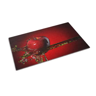 Obrázok produktu pre Rohožka na dvere - Rohož na zachytávanie nečistôt - Nekĺzavá vnútorná vonkajšia rohož - 60x40 cm - Červené jablko