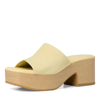 Produktbild von TAMARIS Damen Wedge/Plat Mule Art: 1-1-27243-38 in lemon (gelb) - Größe:38