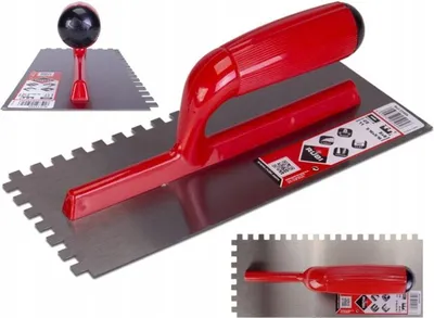 Productafbeelding van RUBI tandspatel, 28 cm, met tanden van 8 mm x 8 mm, model 25905
