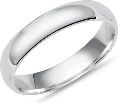 Produktbild von Hochglanzpolierter 925 Silberring 4mm - Größe wählbar R8538