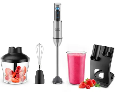 Produktbild von Grunkel BM-2000SET, Kochmixer, 0,8 l, 2000 W, Edelstahl, Schwarz