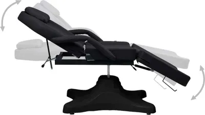 Produktbild von (Design 2026） Massagetisch Schwarz 180x62x(86,5-118)cm - HOMMIE 886231 - Massagebänke