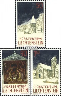 Produktbild von Briefmarken Liechtenstein 1992 Mi 1050-1052 (kompl.Ausg.) postfrisch Weihnachten
