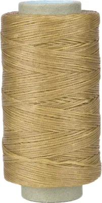 Produktbild von Wachsgarn für Lederarbeiten, 250 m, flach, Stärke 150D, naturfarben, Handnähgarn