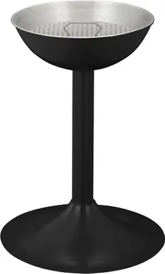 Produktbild von Eleganter Sandaschenbecher aus Metall mit Einsatz & Sieb | HxØ 72x41cm | Schwarz