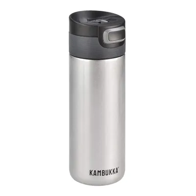 Produktbild von Kambukka Etna, Schwarz, Silber, Edelstahl, 9 h, 18 h, 0,5 ml, 7,1 cm