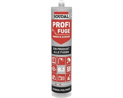Produktbild von Soudal Profi Fuge 8in1 Fugen- und Dichtstoff dunkelgrau 280 ml