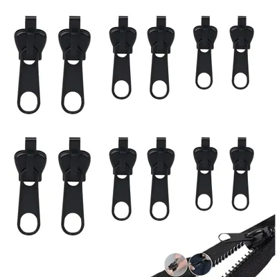 Reißverschluss-Reparaturset, 3 Größen, langlebig, für Kleidung, Gepäck, Jacken