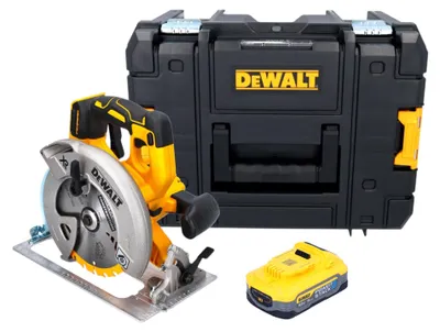 Immagine prodotto di Sega circolare a batteria DeWalt DCS 570 NT 18 V 184 mm senza spazzole + 1x batteria Powerstack 5,0 Ah + TSTAK - senza caricabatterie
