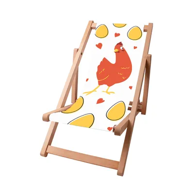 Immagine prodotto di Sdraio per bambini Dreamroots pieghevole in legno, legno di faggio fino a 130 kg, sdraio pieghevole con regolazione dell'inclinazione dello schienale a 3 livelli, Egglan