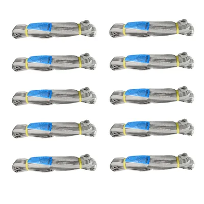 Produktbild von 10x Rundschlinge 4000 kg 4 to grau 4 m Umfang Hebeband Hebeschlinge Hebegurt