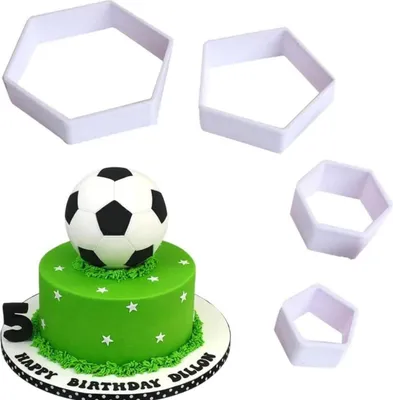 Immagine prodotto di set di 4 tagliabiscotti da calcio di varie dimensioni