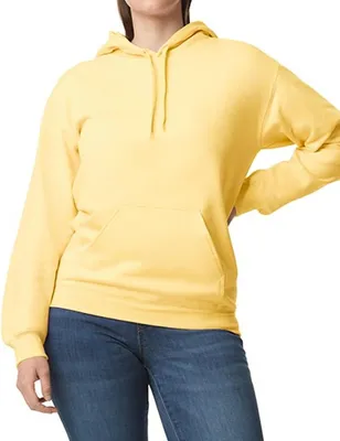 Produktbild von Gildan SF500 | Softstyle® Midweight Sweat Adult Hoodie Uni - Farbe: Yellow Haze - Größe: XXL