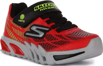 Produktbild von Skechers FlexGlow EliteVorlo K der Masche Schlupf Auf Licht Oben Turnschuhe Rot Schwarz – undefined / rot schwarz