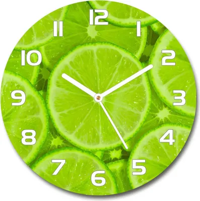 Produktbild von Wanduhr aus Glas 30fi Glasbild Glasuhr Gehärtetes Glas - weisse-zeiger - limes
