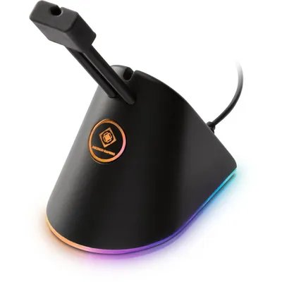 Produktbild von Deltaco Gaming Maus Kabelhalter RGB schwarz