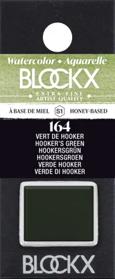 Produktbild von Blockx 3x Aquarellfarbe, Hookersgrün - 1/2 Näpfchen 1,5ml - Hookergrün 41164BXC