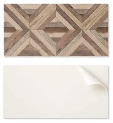 Produktbild von Wanddekor-PVC-Paneel mit Muster für Zimmer, 120 x 60 cm, Holzpaneelmuster