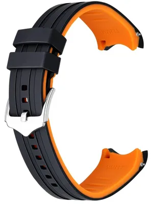 Immagine prodotto di Cinturino universale in silicone per orologio con estremità curve, disponibile nelle misure 18mm, 20mm e 22mm