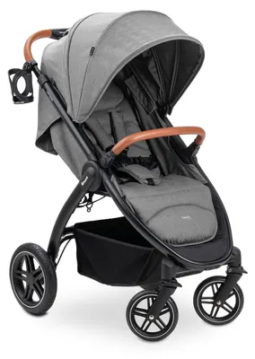 Produktbild von Hauck Uptown, Betthimmel, Traditioneller Kinderwagen, Unisex, Feste Räder, Faltbar, Grau