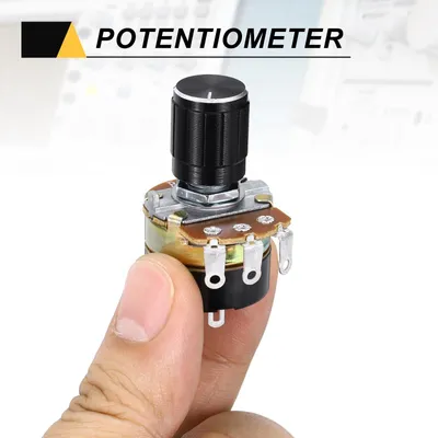 Potentiometer 5K Ohm, 6 Stück, variable Widerstände, Drehknopf