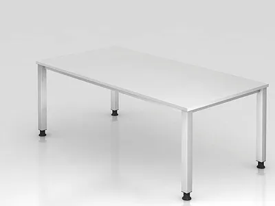 Produktbild von Büro Schreibtisch 200 x 100 cm Modell  QS2E W = Weiß-graphit