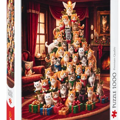 Productafbeelding van TREFL Puzzel Kat en Nachtboom, 1000 stukjes